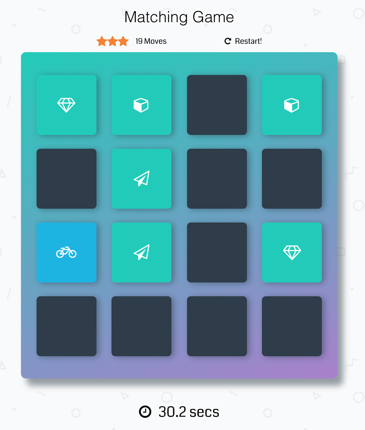 Memory Game screenshot